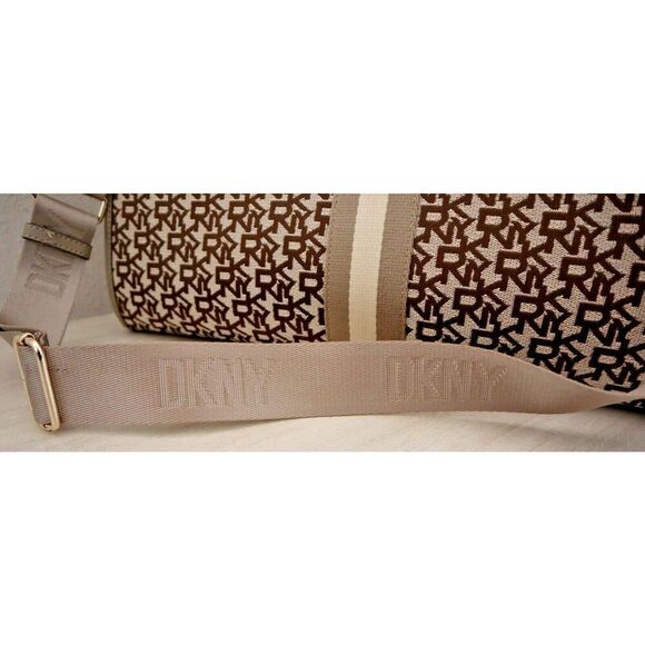 DKNY R23AFW37 Women's Brown/Tan Carlita Tote Bag w/Shoulder/Crossbody Strap - Picture 11 of 11